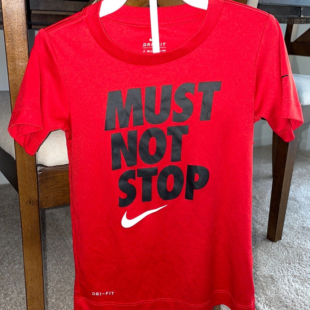Nike Boys Dri-Fit T-Shirt Red
